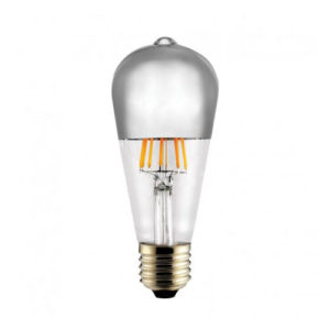 Bombilla Pebetera half mirror silver 850LM